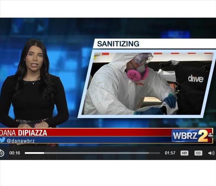 Screenshot from SERVPRO on the news
