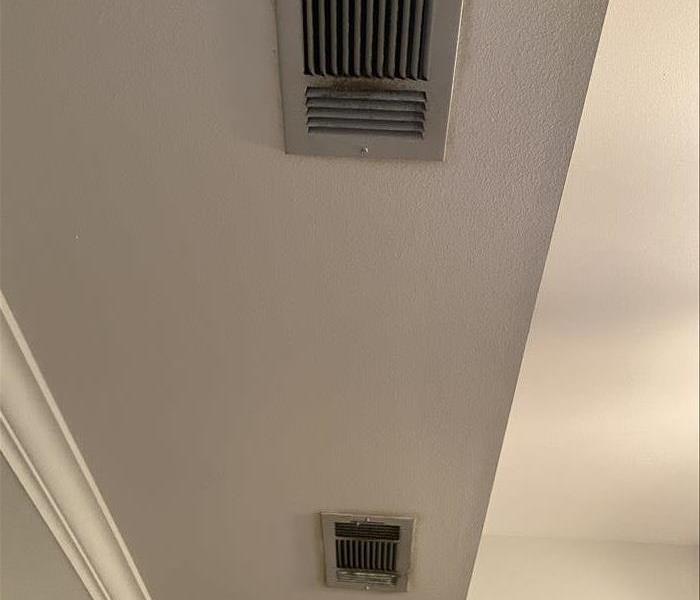 Dirty AC vents that need to be cleaned